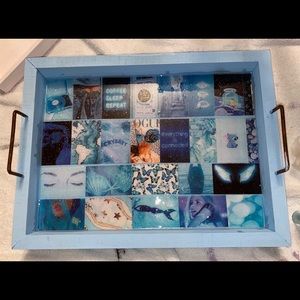 Glitter aesthetic glam tray